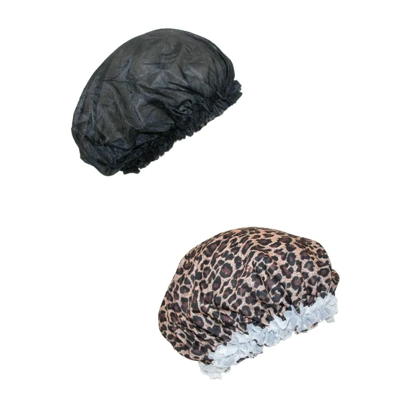 CTM® Women's Satin Hair Roller Sleep Cap Cover (2 Pack) sold by Belt Outlet