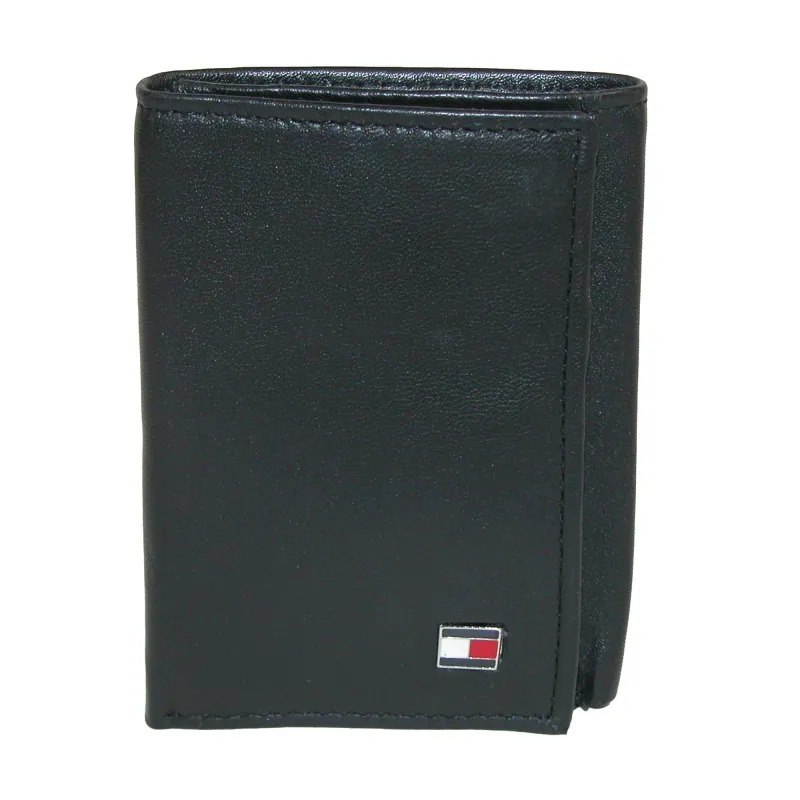 Tommy Hilfiger Men's Leather Oxford Slim Trifold Wallet sold by Belt Outlet