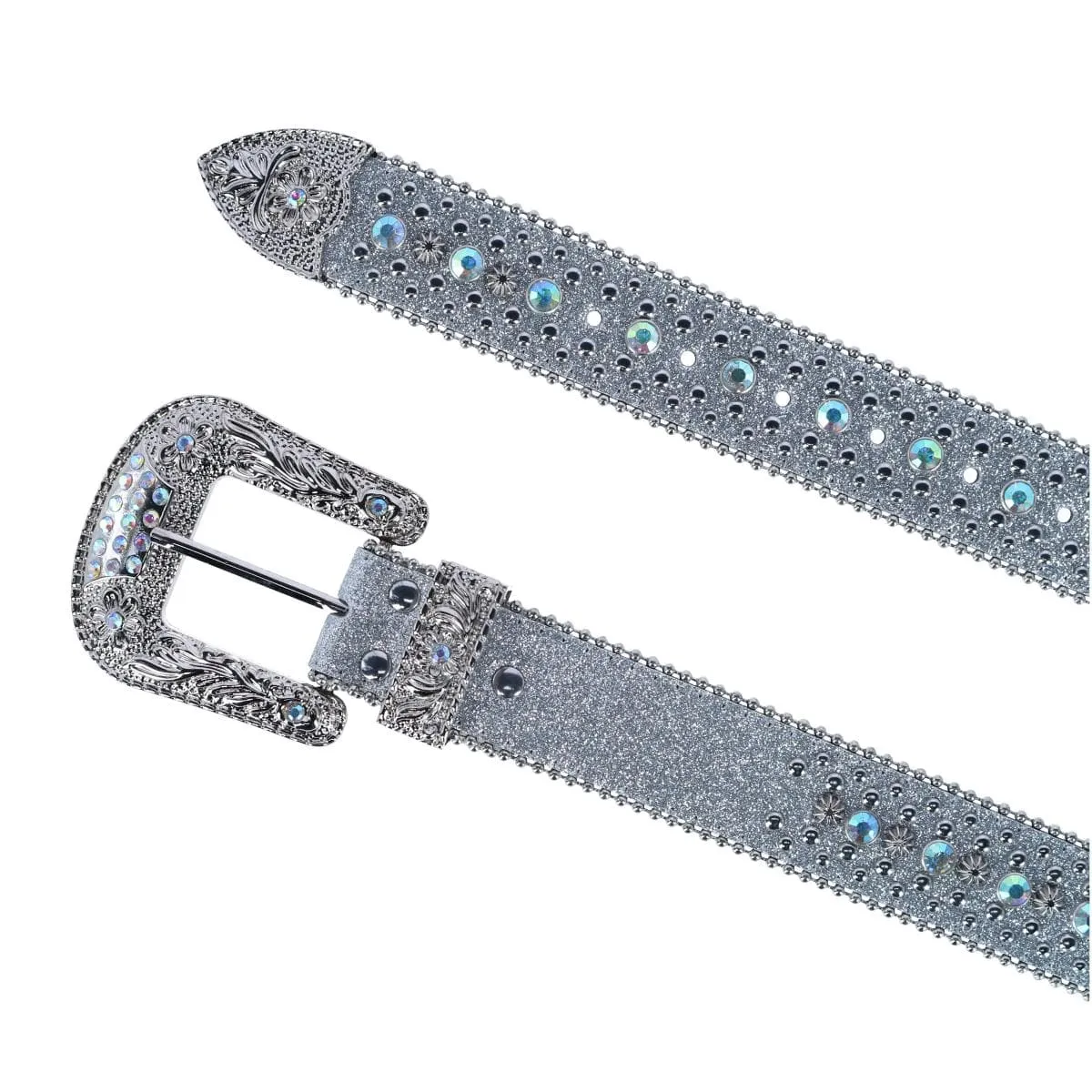 CTM® Women's Rhinestone Glitter Bling Belt sold by Belt Outlet product image thumbnail 4