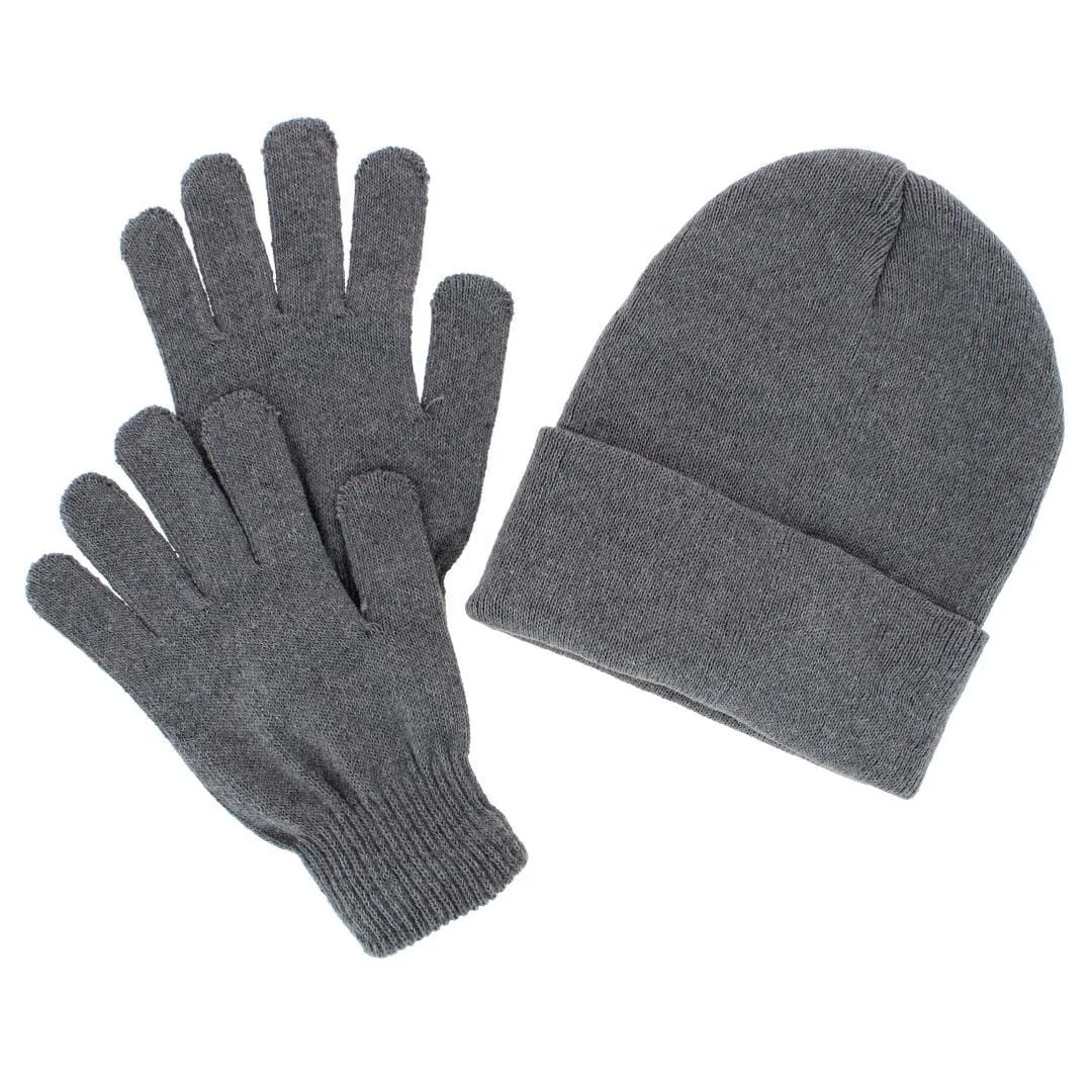 CTM® Adult One Size Winter Beanie Hat and Gloves Set by Wootie sold by Belt Outlet product image thumbnail 4