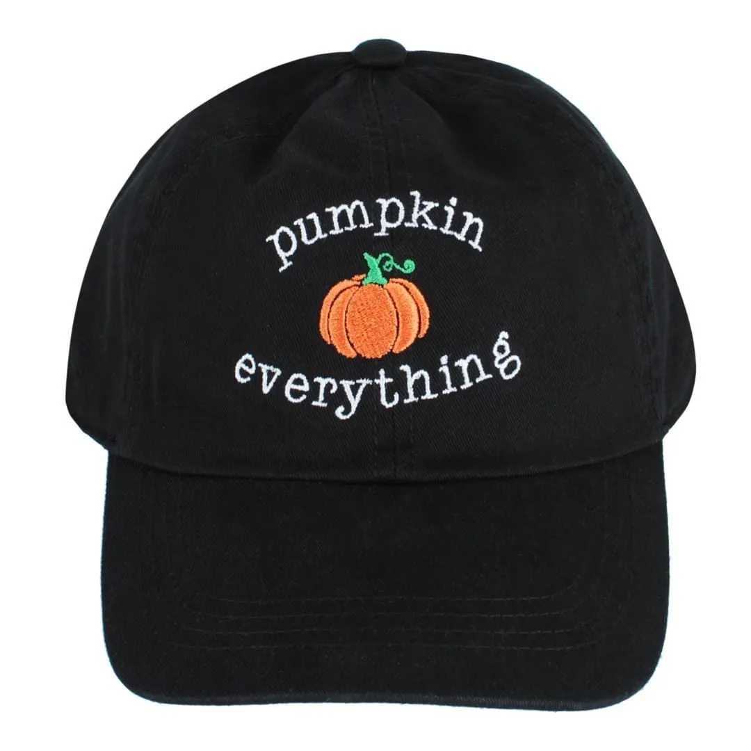 David & Young Women's Pumpkin Everything Stone Washed Baseball Cap sold by Belt Outlet