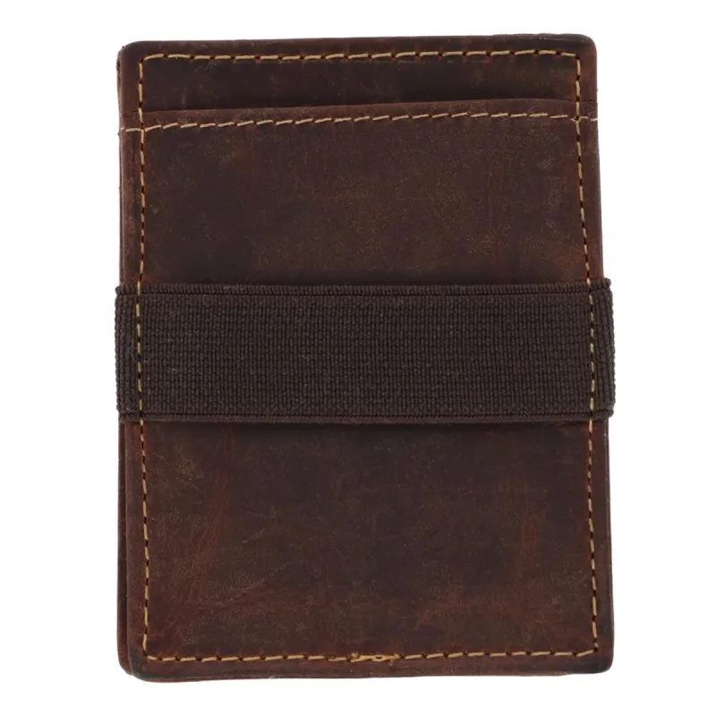 CTM® Men's Leather Front Pocket Wallet with Elastic Keeper sold by Belt Outlet