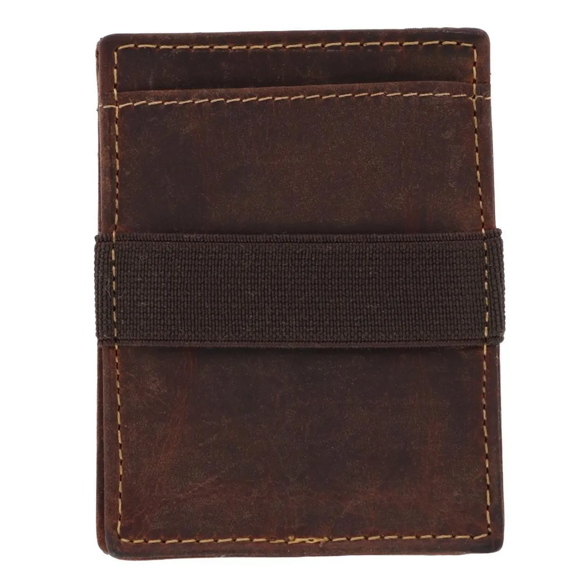 CTM® Men's Leather Front Pocket Wallet with Elastic Keeper sold by Belt Outlet product image thumbnail 3