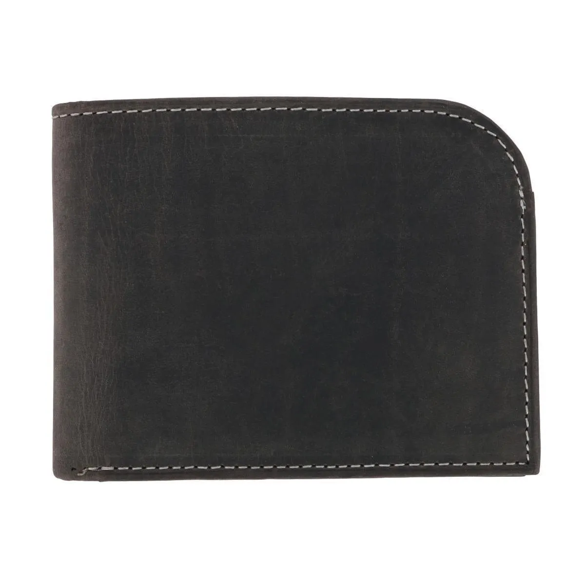 CTM® Men's Vintage Hunter Leather Curved Front Pocket Wallet sold by Belt Outlet product image thumbnail 2