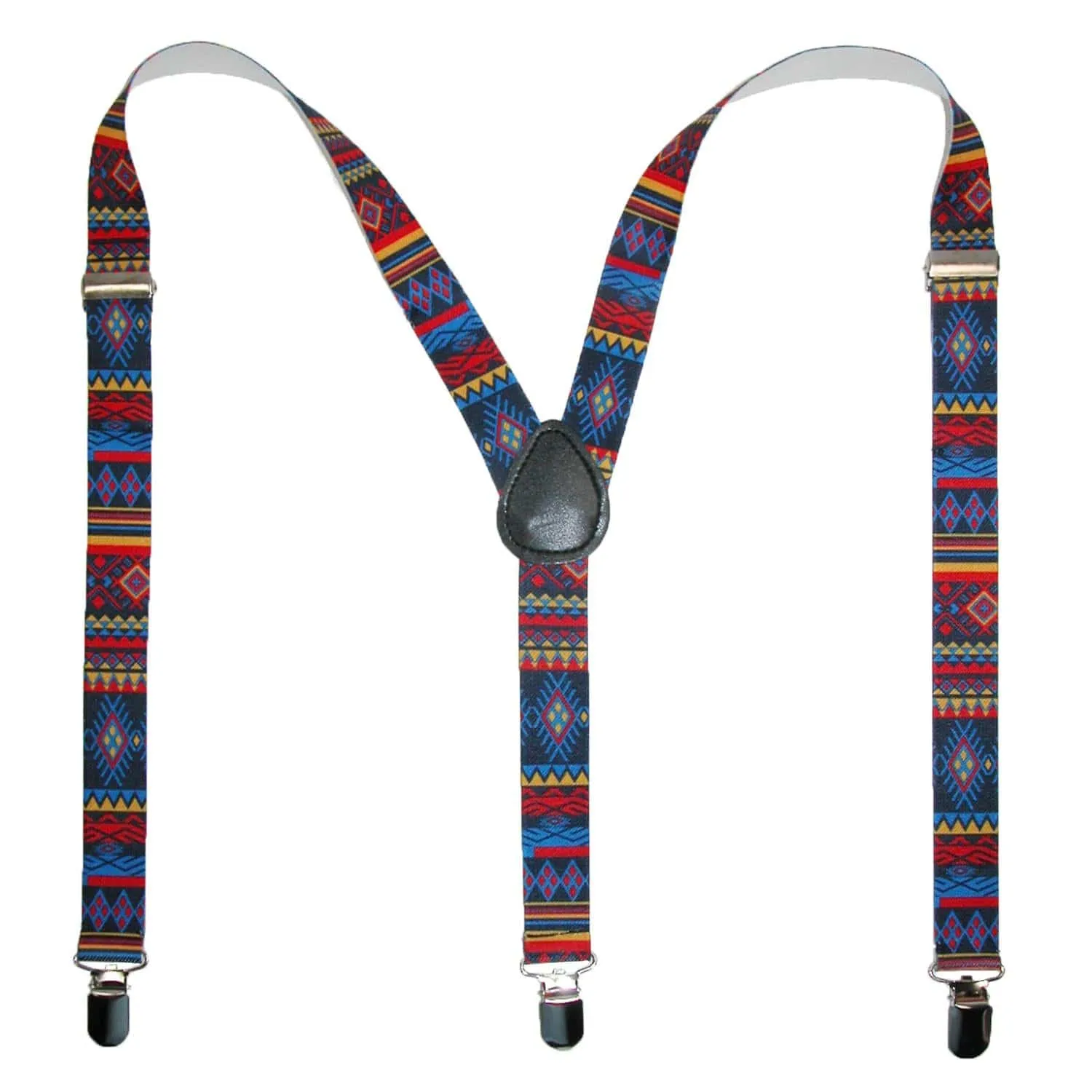 CTM® Women's Elastic Aztec Pattern Clip-End Suspenders sold by Belt Outlet product image thumbnail 2