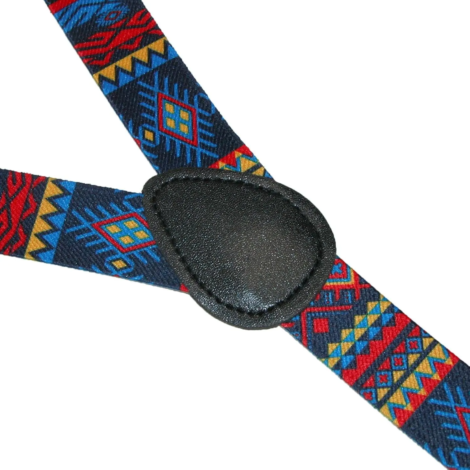 CTM® Women's Elastic Aztec Pattern Clip-End Suspenders sold by Belt Outlet product image thumbnail 4