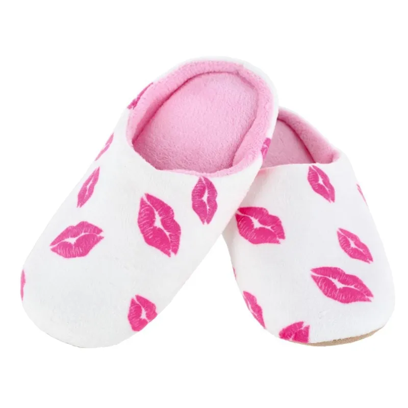CTM® Women's Lipstick Kiss Slippers made by Belt Outlet