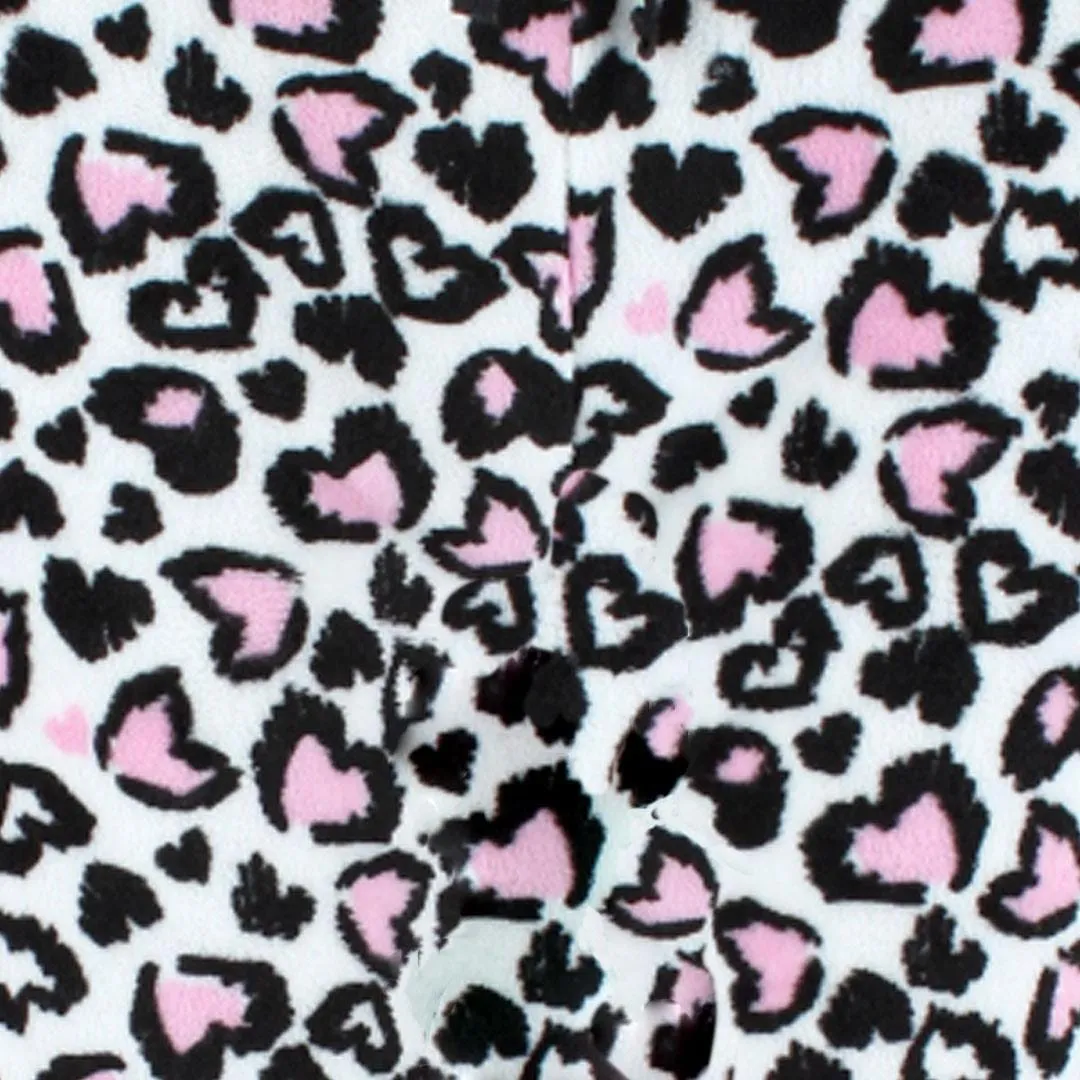 CTM® Women's Plush Heart Cheetah Print Pajama Pants sold by Belt Outlet product image thumbnail 5