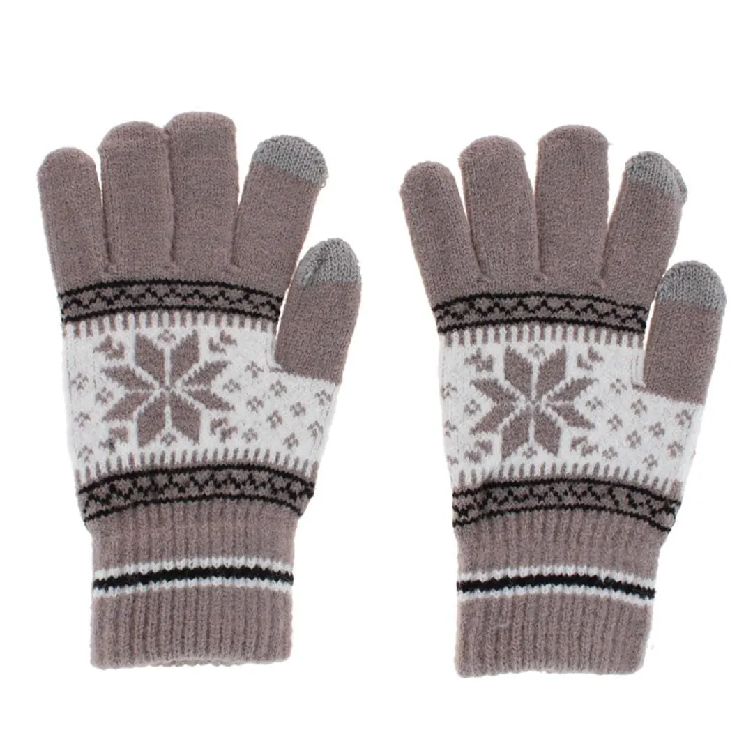 CTM® Women's Snowflake Pattern Touchscreen Winter Gloves sold by Belt Outlet product image thumbnail 4