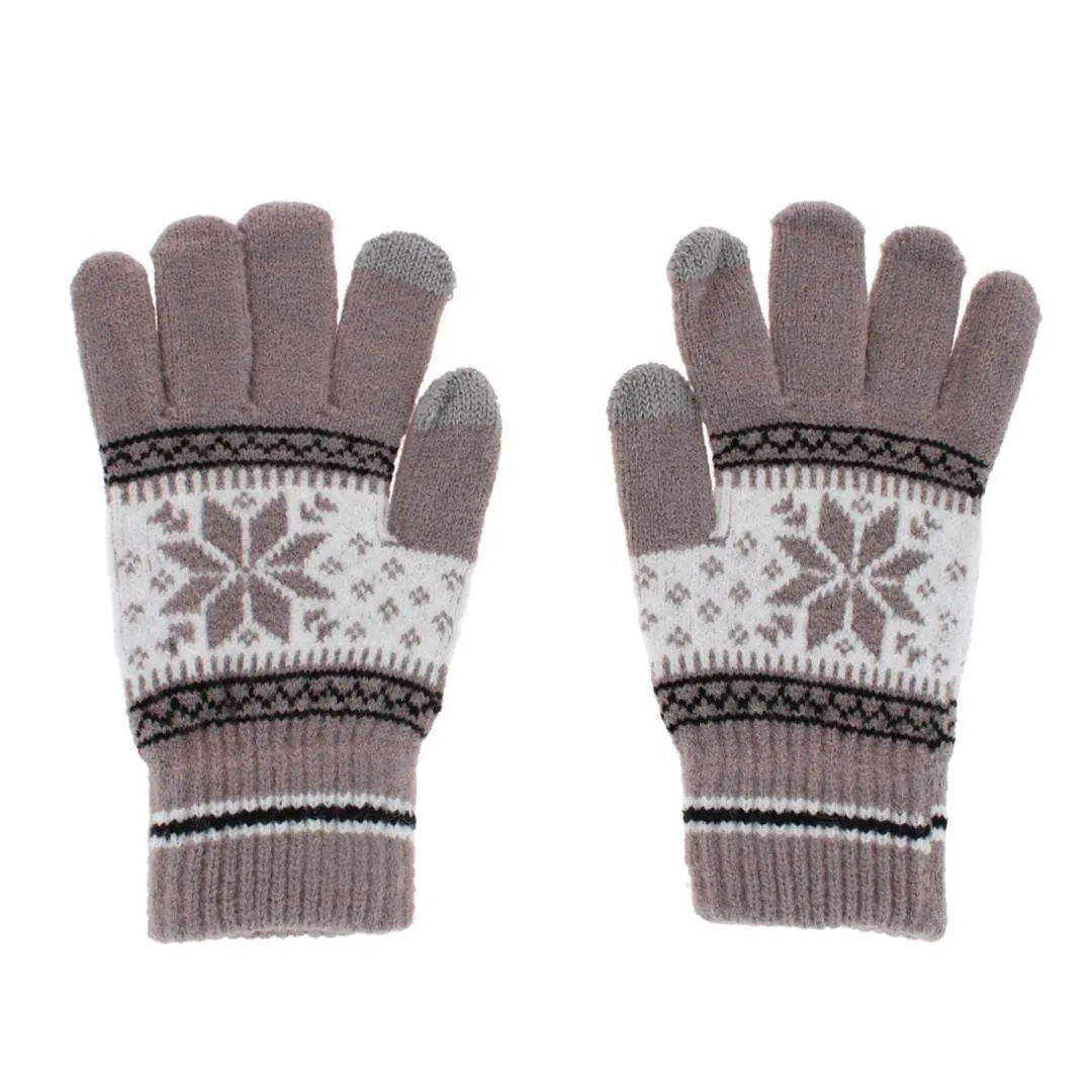 CTM® Women's Snowflake Pattern Touchscreen Winter Gloves sold by Belt Outlet product image thumbnail 5