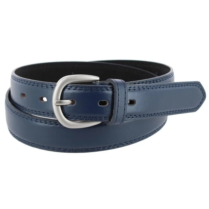 CTM® Men's 1 1/8 Inch Wide Basic Dress Belt made by Belt Outlet