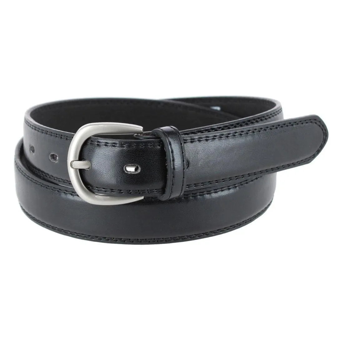CTM® Men's 1 1/8 Inch Wide Basic Dress Belt sold by Belt Outlet product image thumbnail 2