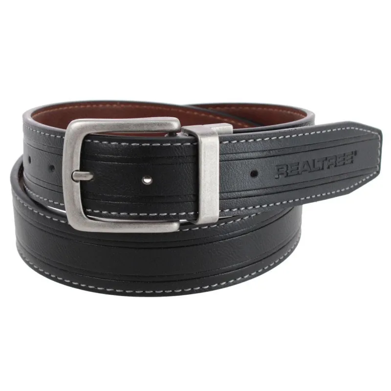 Realtree Men's 35mm Cut Edge Reversible Belt with Shot Gun Shell Buckle made by Realtree