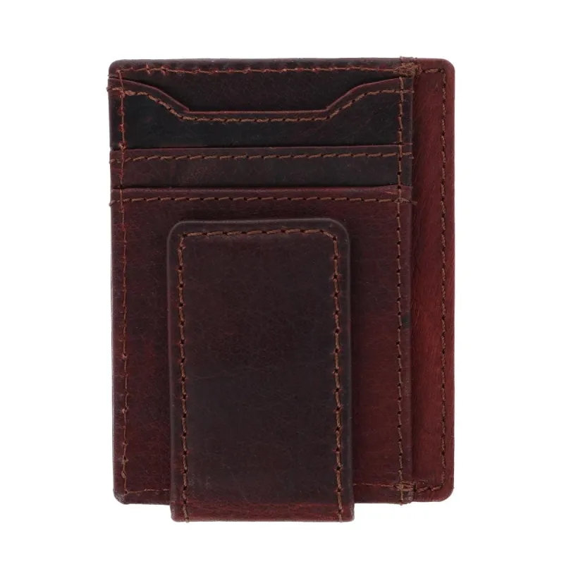 CTM® Men's Leather Front Pocket Money Clip made by Belt Outlet