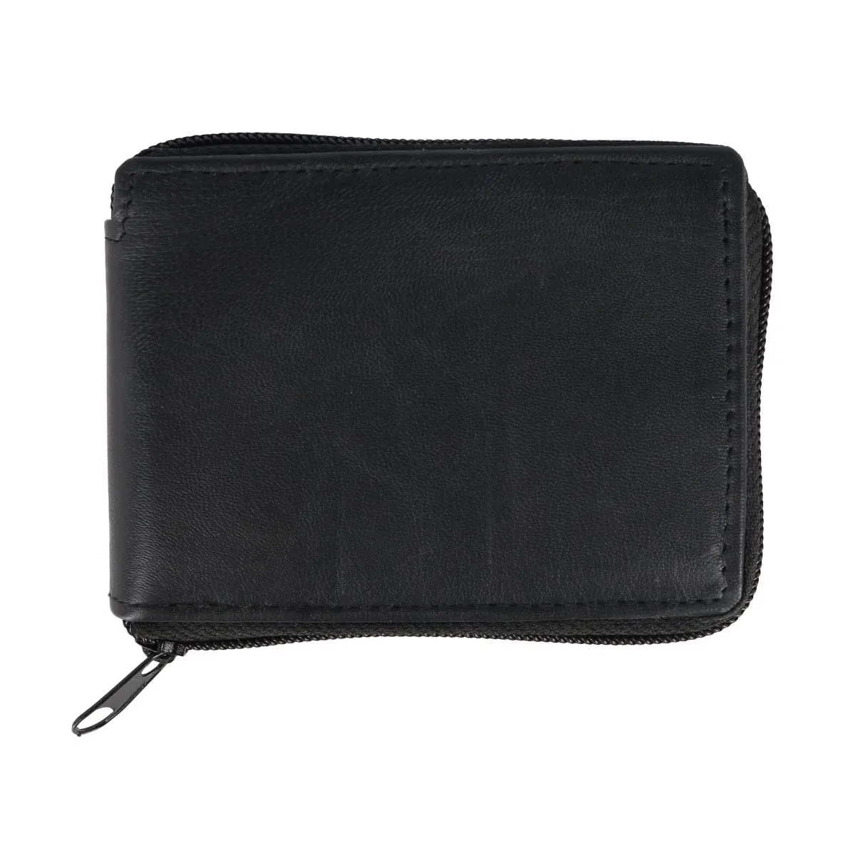 CTM® Men's Lambskin Leather Zip Around Wallet sold by Belt Outlet product image thumbnail 3