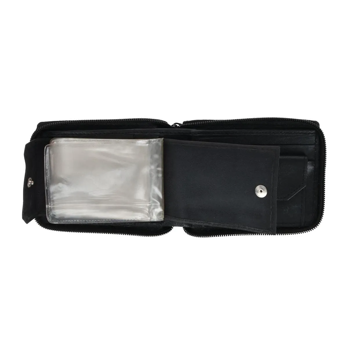 CTM® Men's Lambskin Leather Zip Around Wallet sold by Belt Outlet product image thumbnail 5