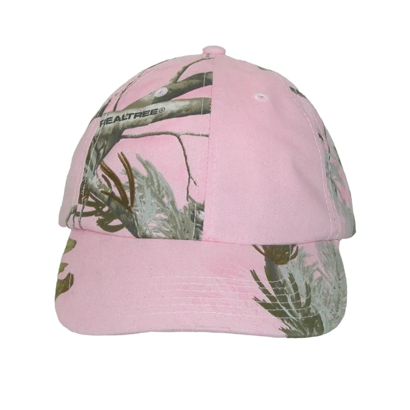 CTM® Women's Kati Treestand Pink Camo Baseball Hat made by Belt Outlet
