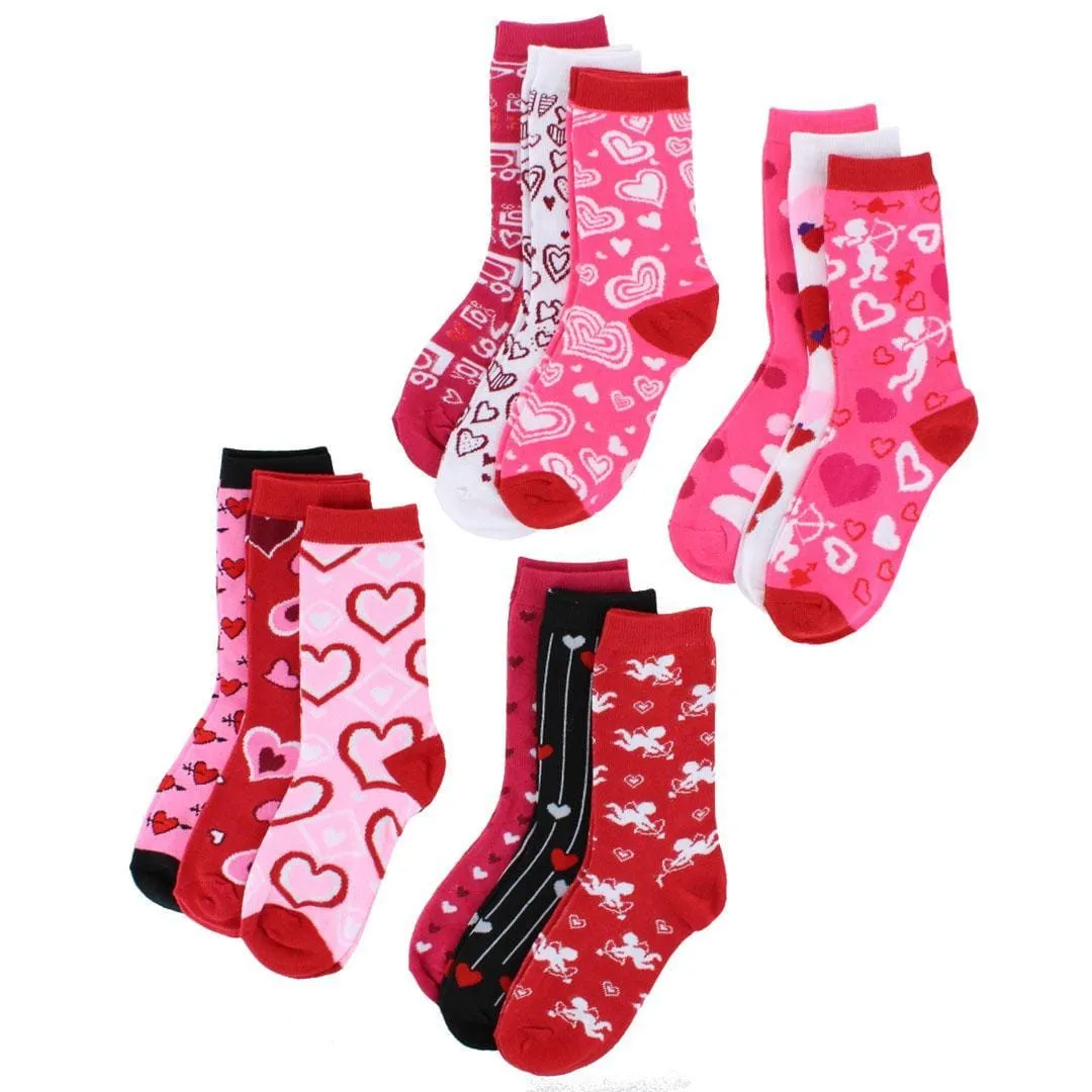 CTM® Women's Valentine's Day Adorable Crew Socks (3 Pair Pack) sold by Belt Outlet product image thumbnail 4