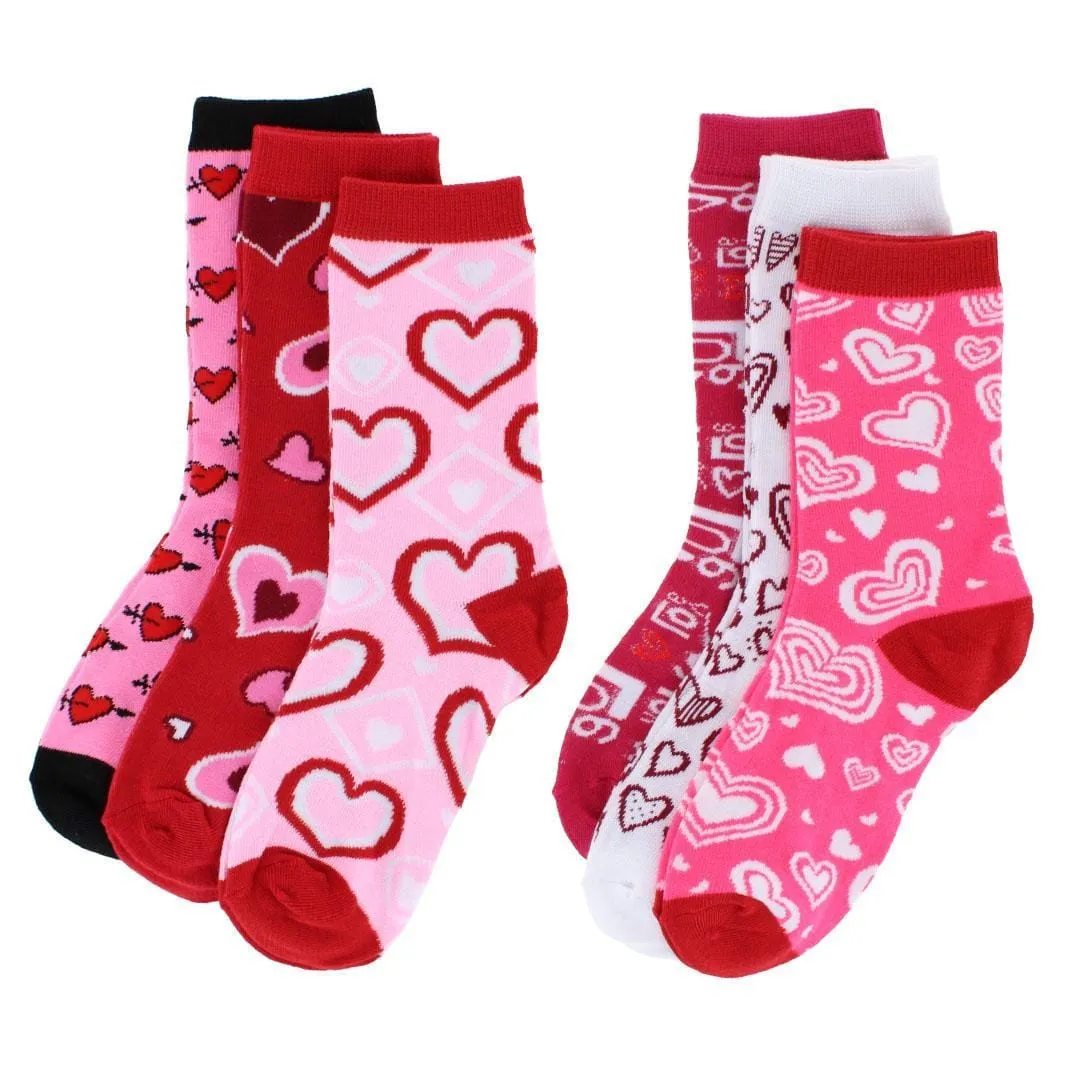 CTM® Women's Valentine's Day Adorable Crew Socks (3 Pair Pack) sold by Belt Outlet product image thumbnail 5
