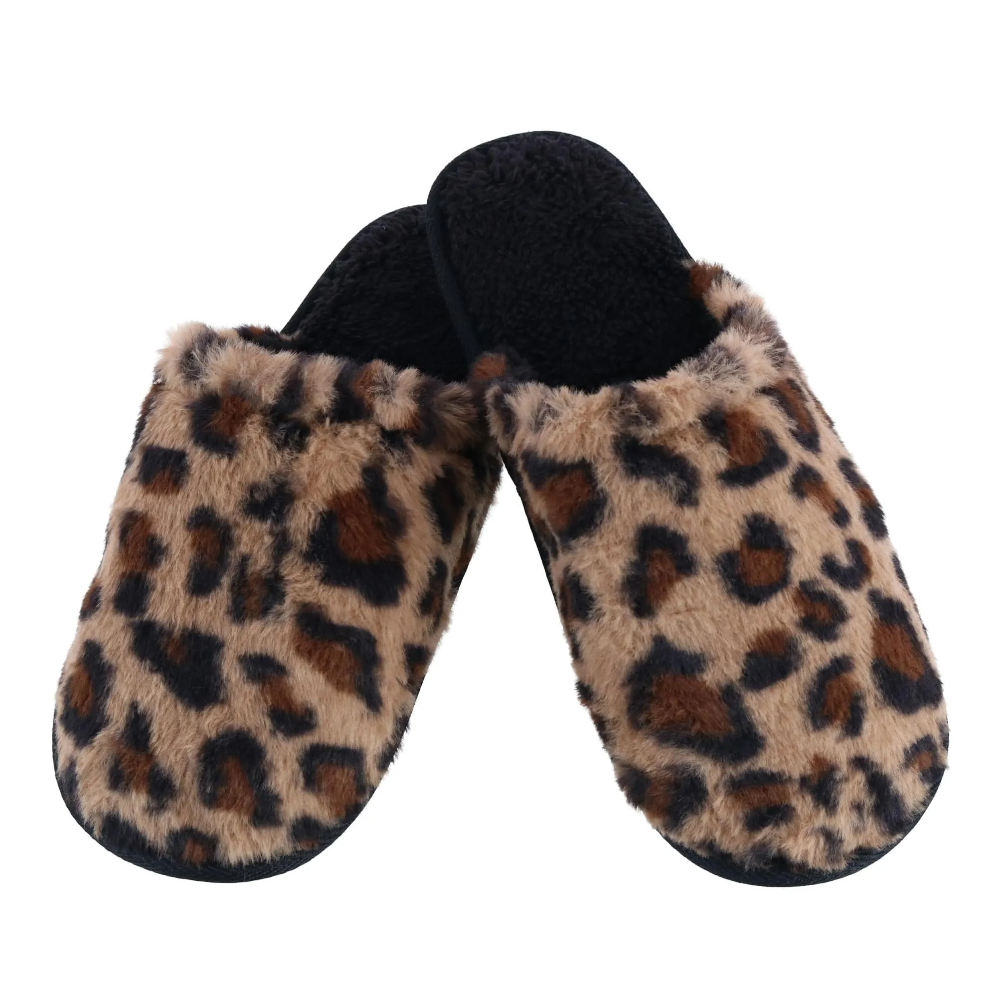 Polar Extreme Women's Leopard Print Sherpa Lined Slippers sold by Belt Outlet product image thumbnail 4