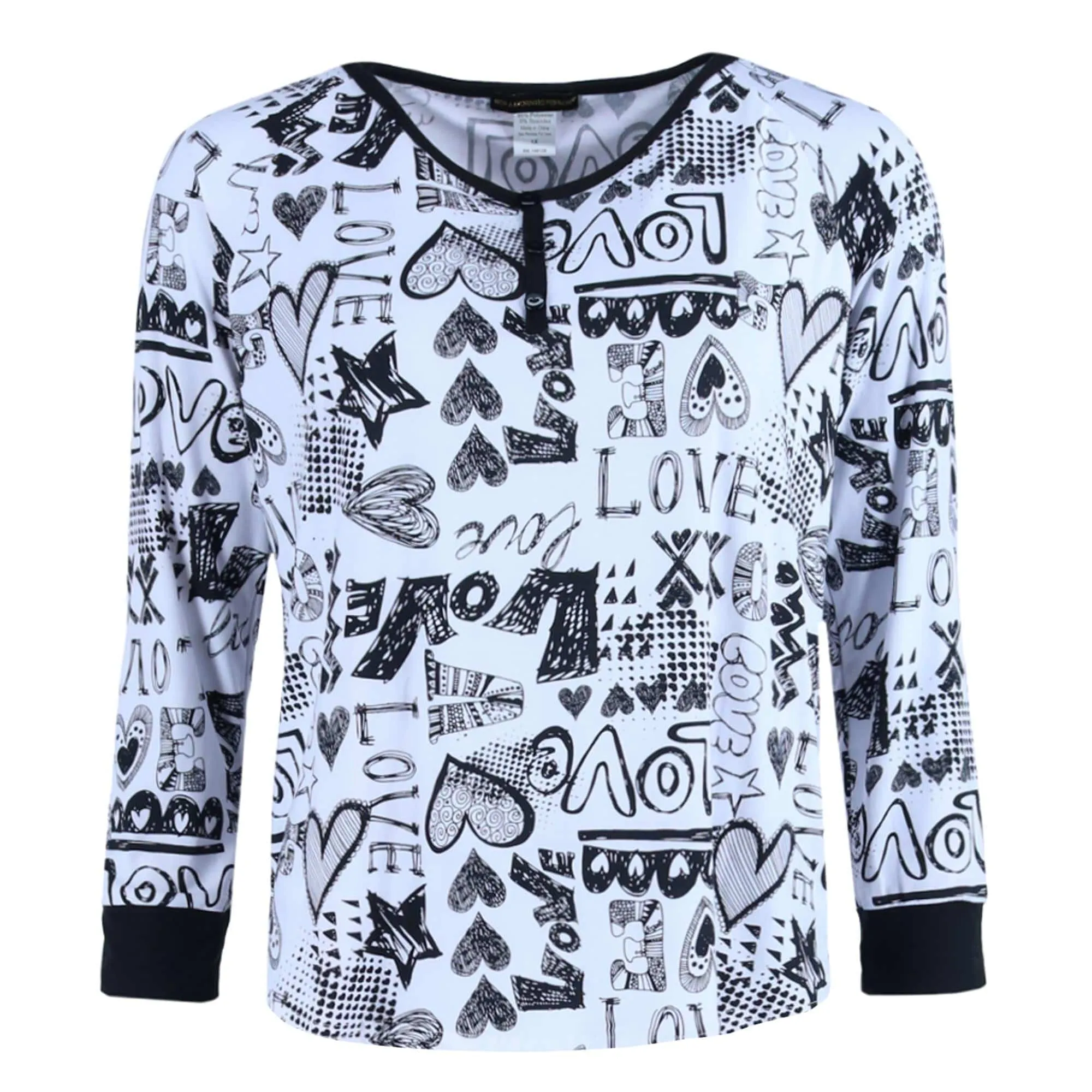 Not a Morning Person Women's Plus Size Love Jogger Pajama Set sold by Belt Outlet product image thumbnail 4