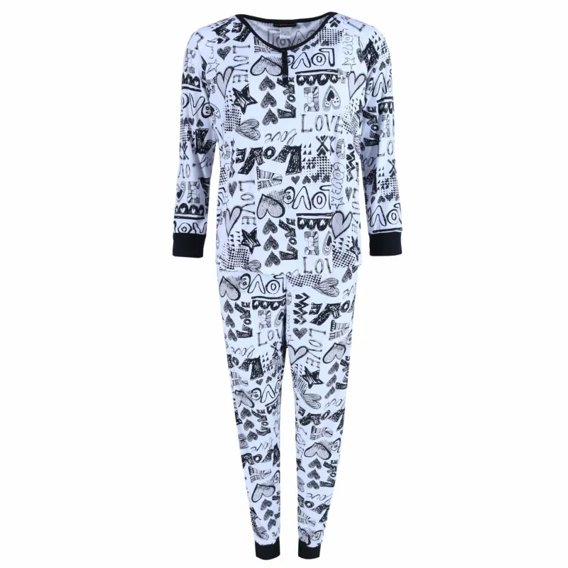 Not a Morning Person Women's Plus Size Love Jogger Pajama Set sold by Belt Outlet