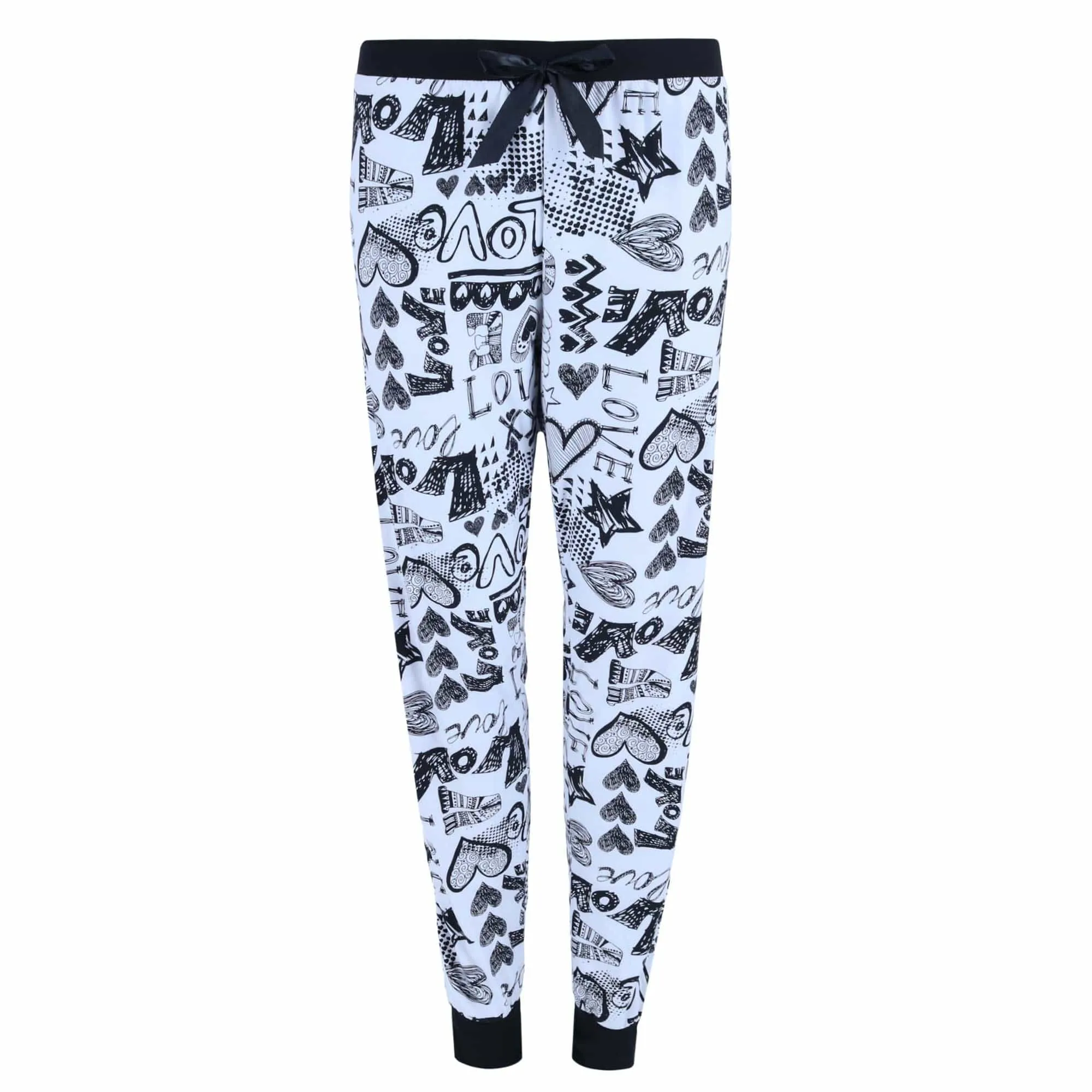 Not a Morning Person Women's Plus Size Love Jogger Pajama Set sold by Belt Outlet product image thumbnail 5