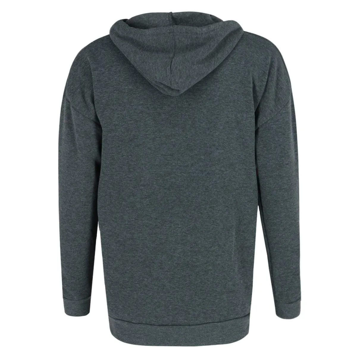 Weekending Women's Solid Fleece Boyfriend Full Zip Hoodie sold by Belt Outlet product image thumbnail 4