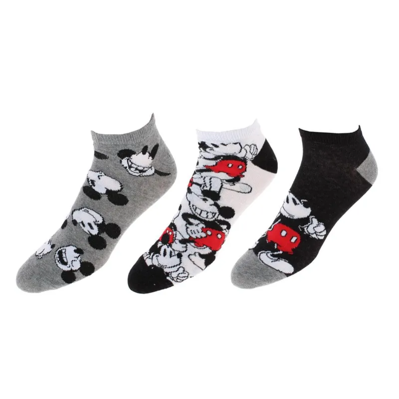 Textiel Trade Men's Disney Mickey Mouse Sneaker Socks (3 Pack) made by Belt Outlet