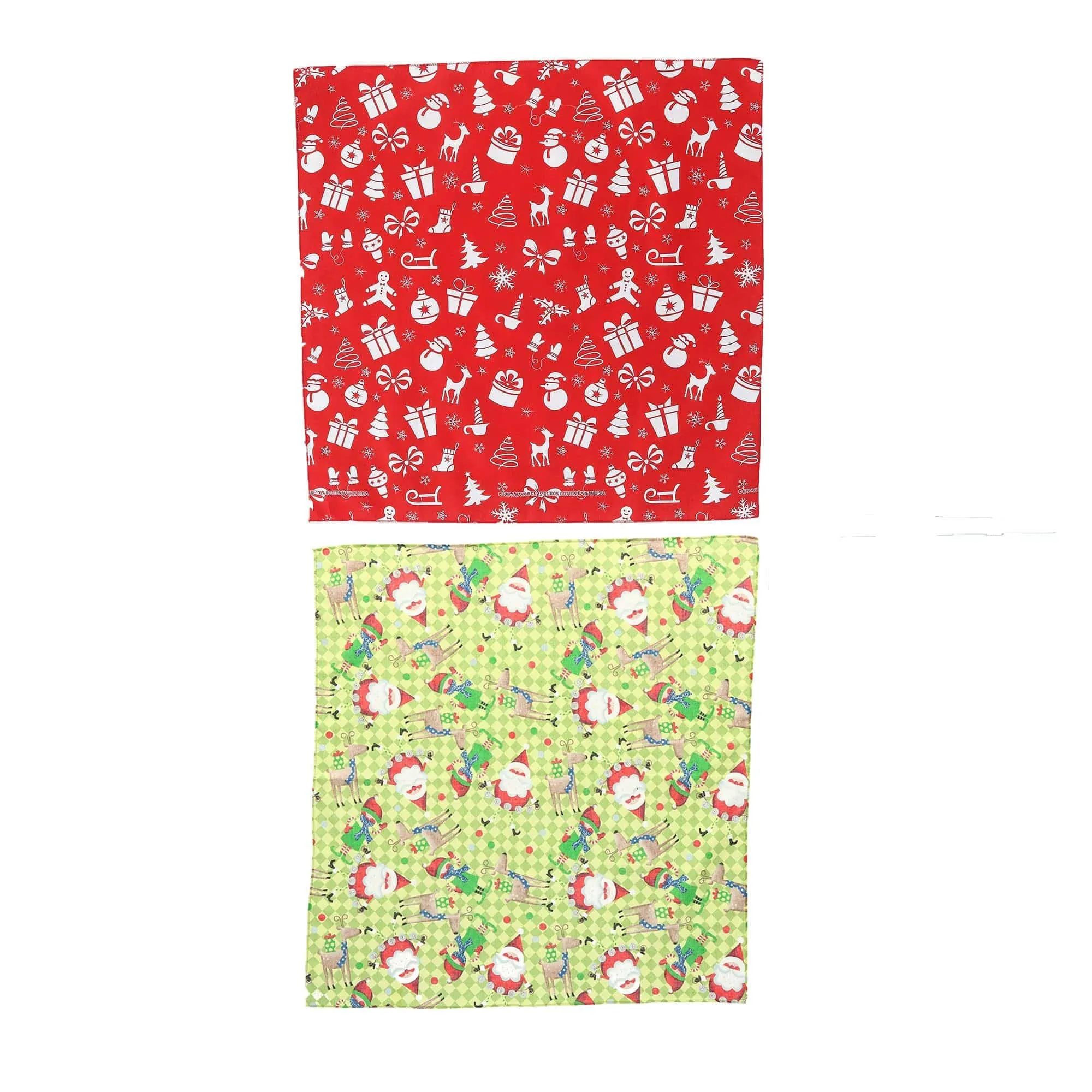 CTM® Christmas Holiday Bandana Set (Pack of 4) sold by Belt Outlet product image thumbnail 4