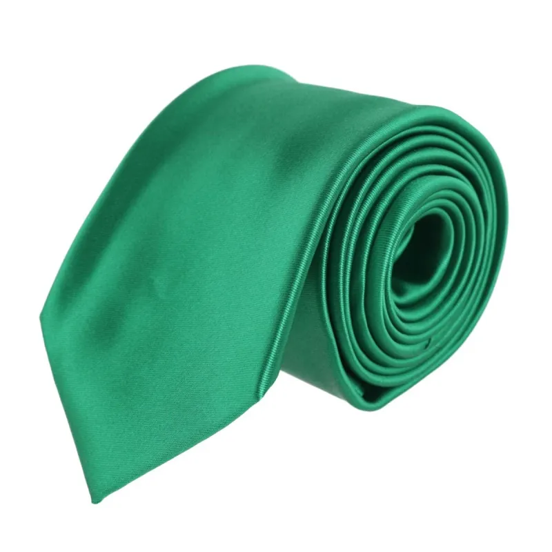 CTM® Men's Classic Solid Tie made by Belt Outlet