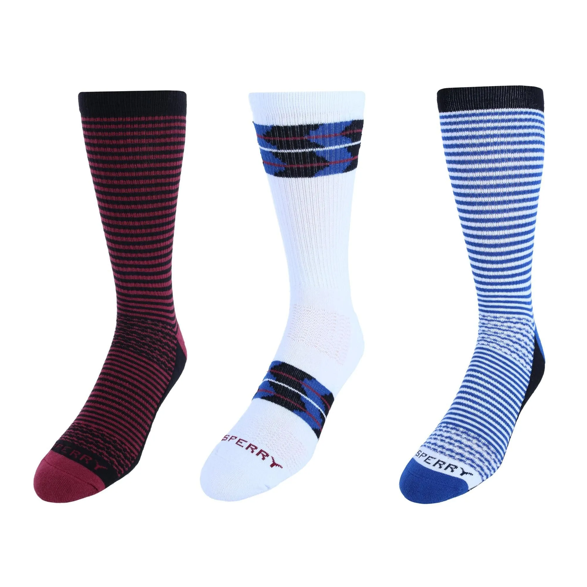 Sperry Men's Super Soft Cotton Boat Crew Socks (3 Pair Pack) sold by Belt Outlet product image thumbnail 3