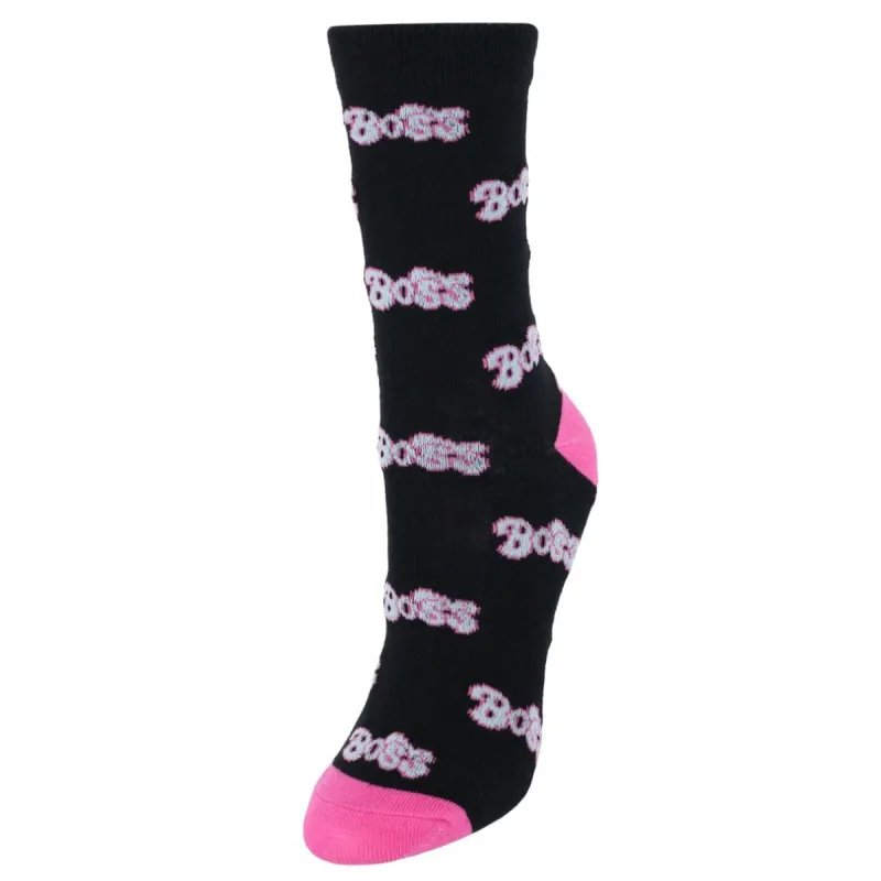 CTM® Women's Boss Novelty Soft Socks (1 Pair) made by Belt Outlet