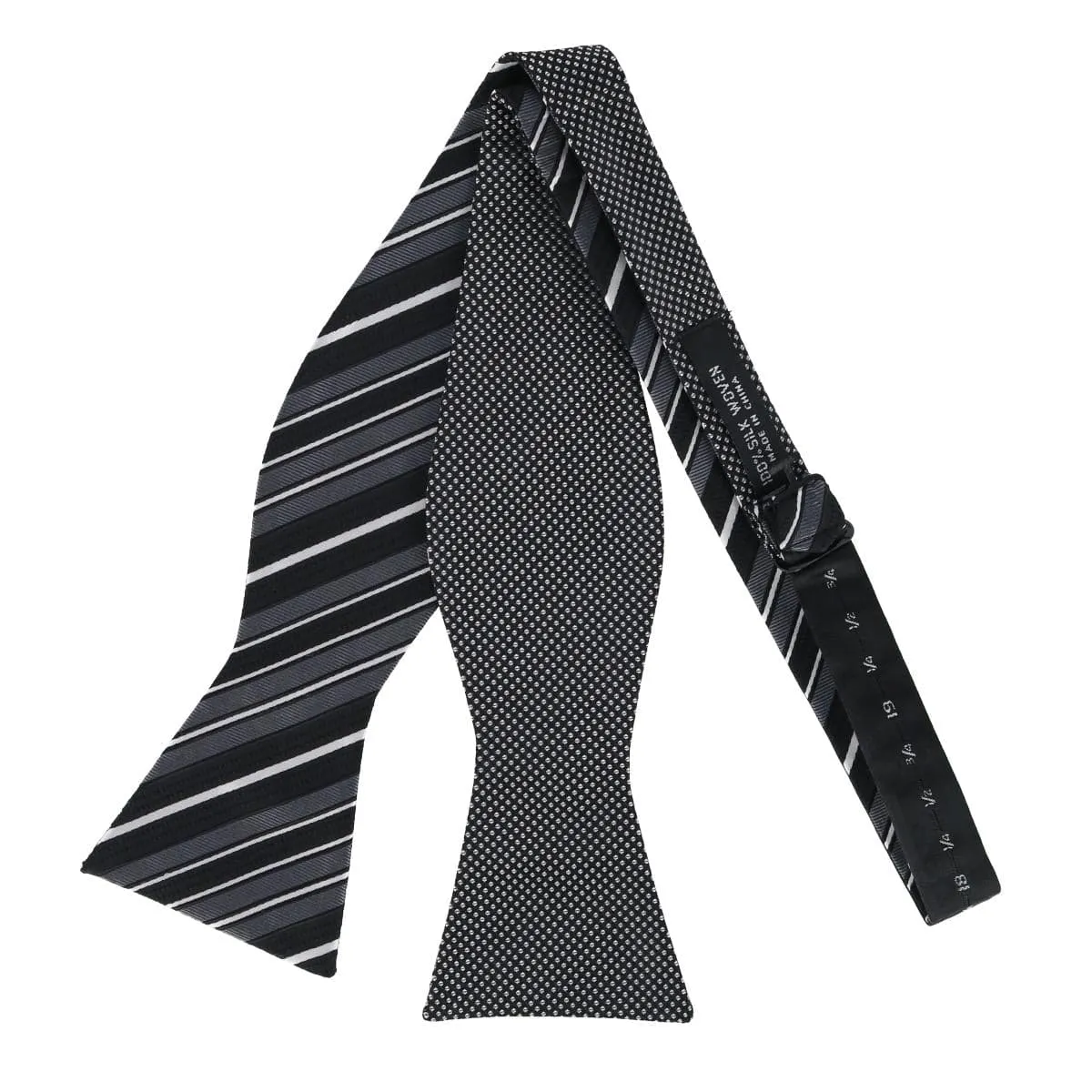 CTM® Men's Silk Free Style Reversible Bow Tie sold by Belt Outlet product image thumbnail 4