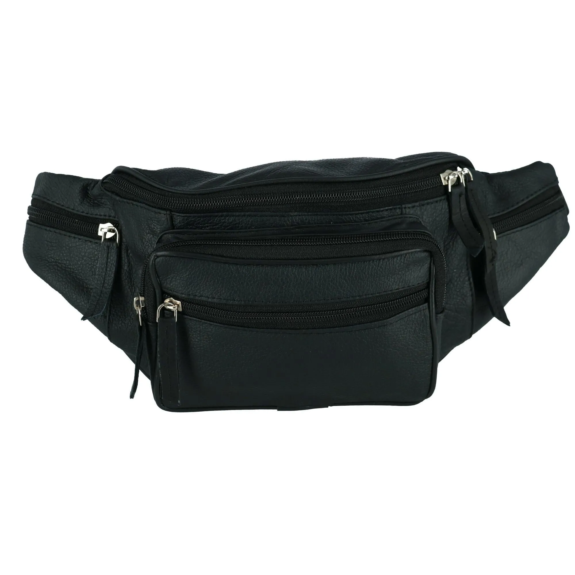 Leather Impressions Leather Fanny Waist Pack With Multiple Pockets sold by Belt Outlet product image thumbnail 4