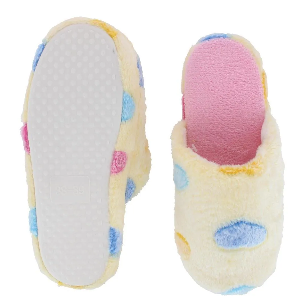 CTM® Women's Heart Pattern Fur Slippers sold by Belt Outlet product image thumbnail 5