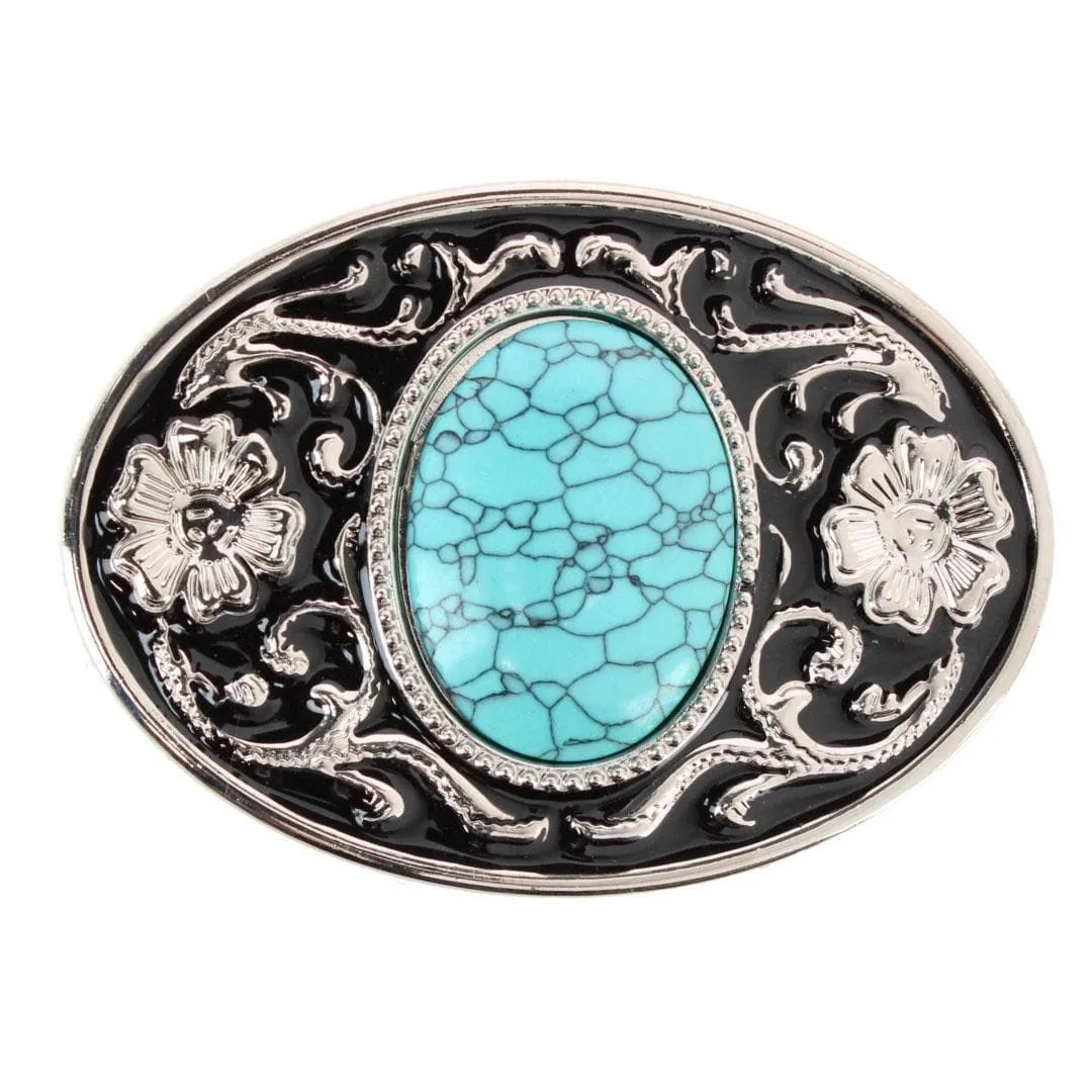 CTM® Women's Ornate Floral Silver Belt Buckle sold by Belt Outlet product image thumbnail 5