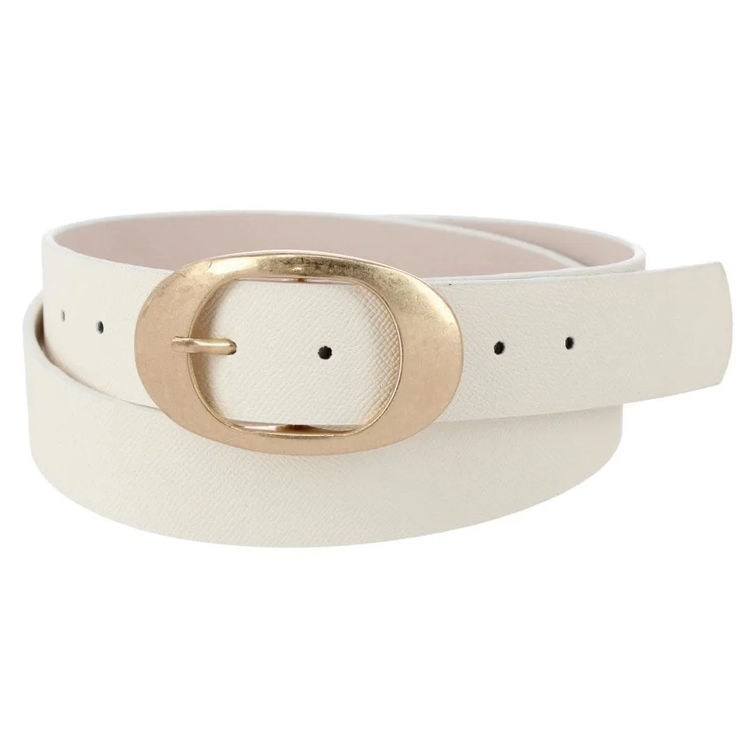 CTM® Women's Plus Size Synthetic Leather Belt with Oval Buckle sold by Belt Outlet product image thumbnail 4
