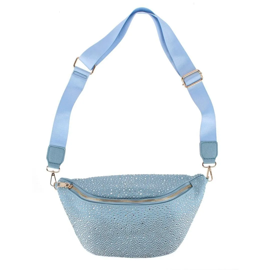 CTM® Women's Rhinestine Studded Fanny Pack sold by Belt Outlet product image thumbnail 3