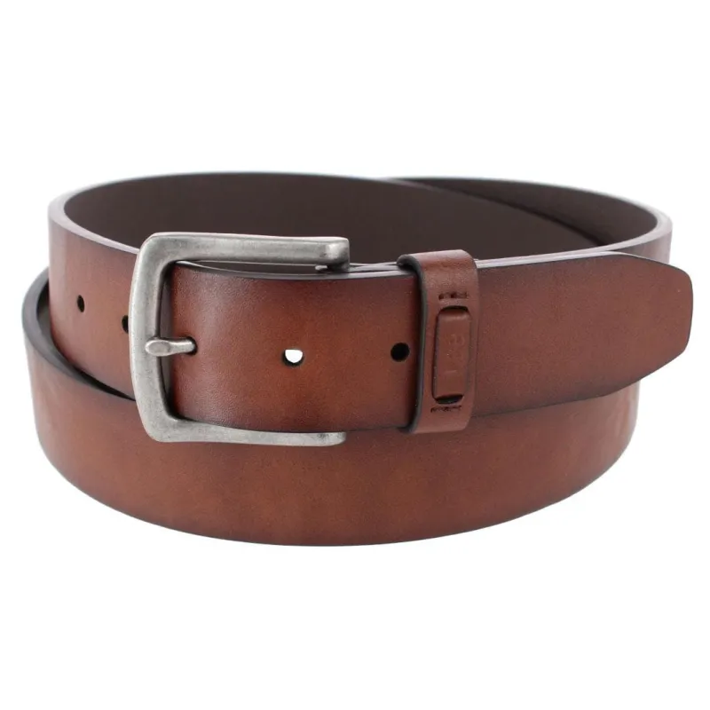 Lee Men's Big & Tall 38mm Burnished Edge Belt with Square Buckle made by Lee