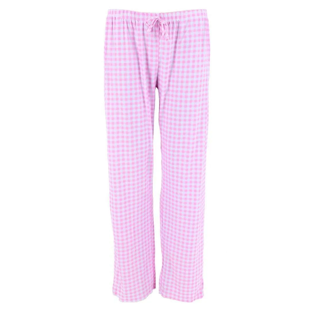 CTM® Women's Gingham Notched Collar Pajama Set sold by Belt Outlet product image thumbnail 5