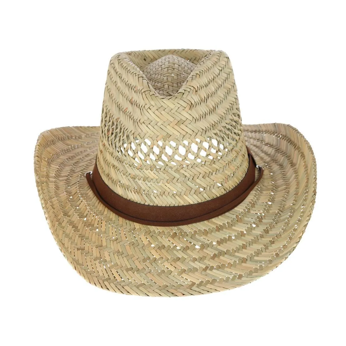 Broner Men's Ventilated Western Straw Hat with Chin Cord sold by Belt Outlet product image thumbnail 5