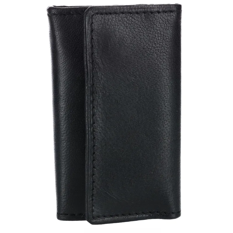 CTM® Men's Leather Key Case with Exterior Pocket made by Belt Outlet