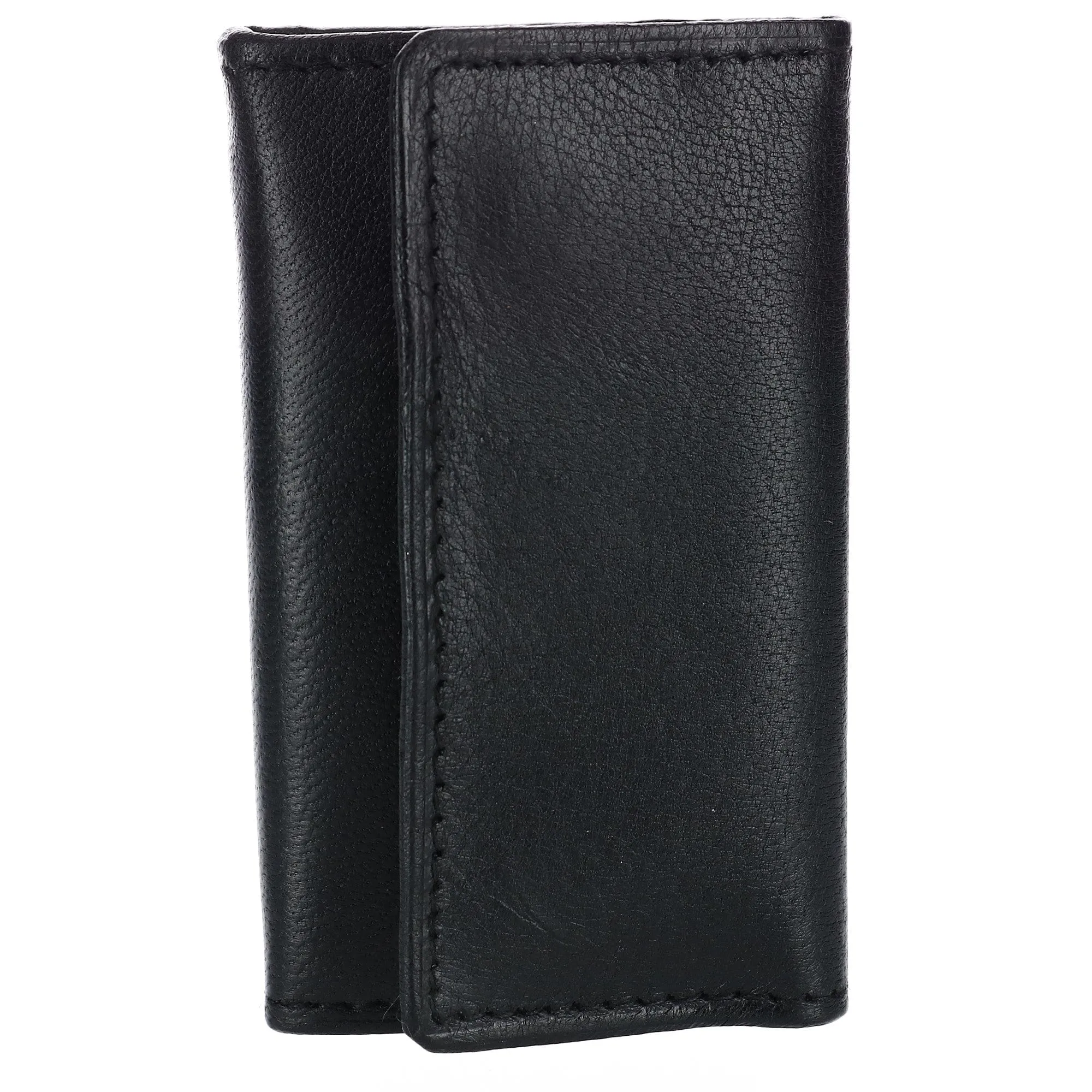CTM® Men's Leather Key Case with Exterior Pocket sold by Belt Outlet