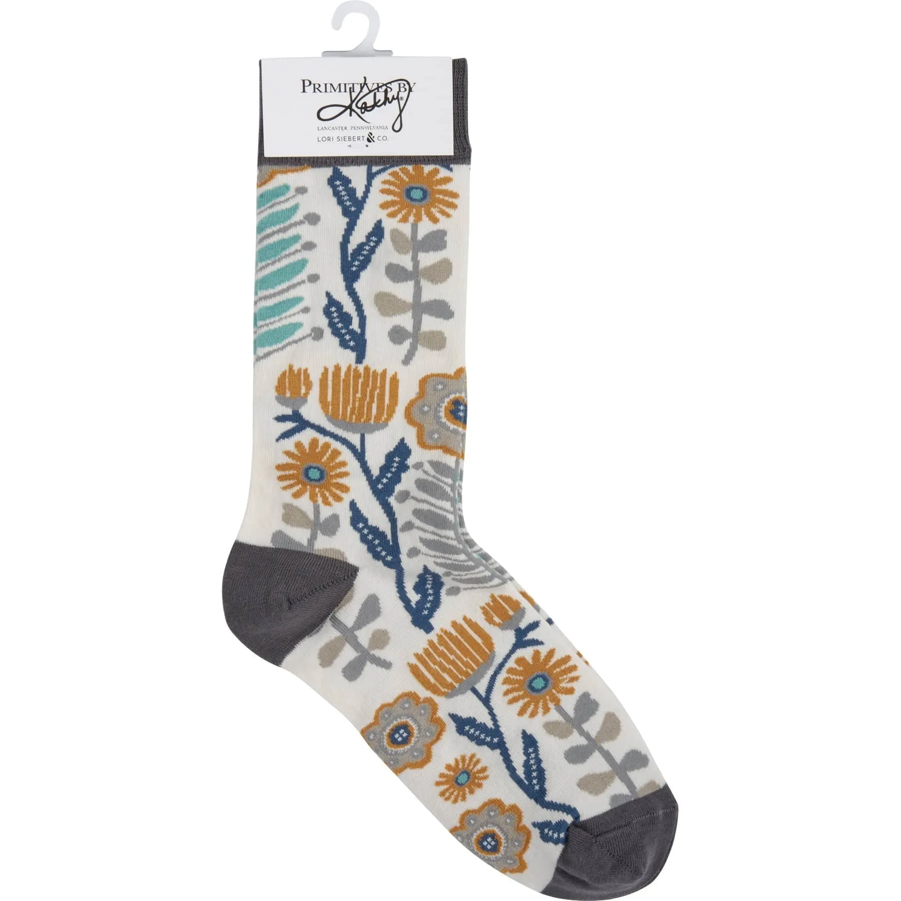 The Bullish Store Women's Folk Art Floral Socks in Multicolor sold by Belt Outlet product image thumbnail 4