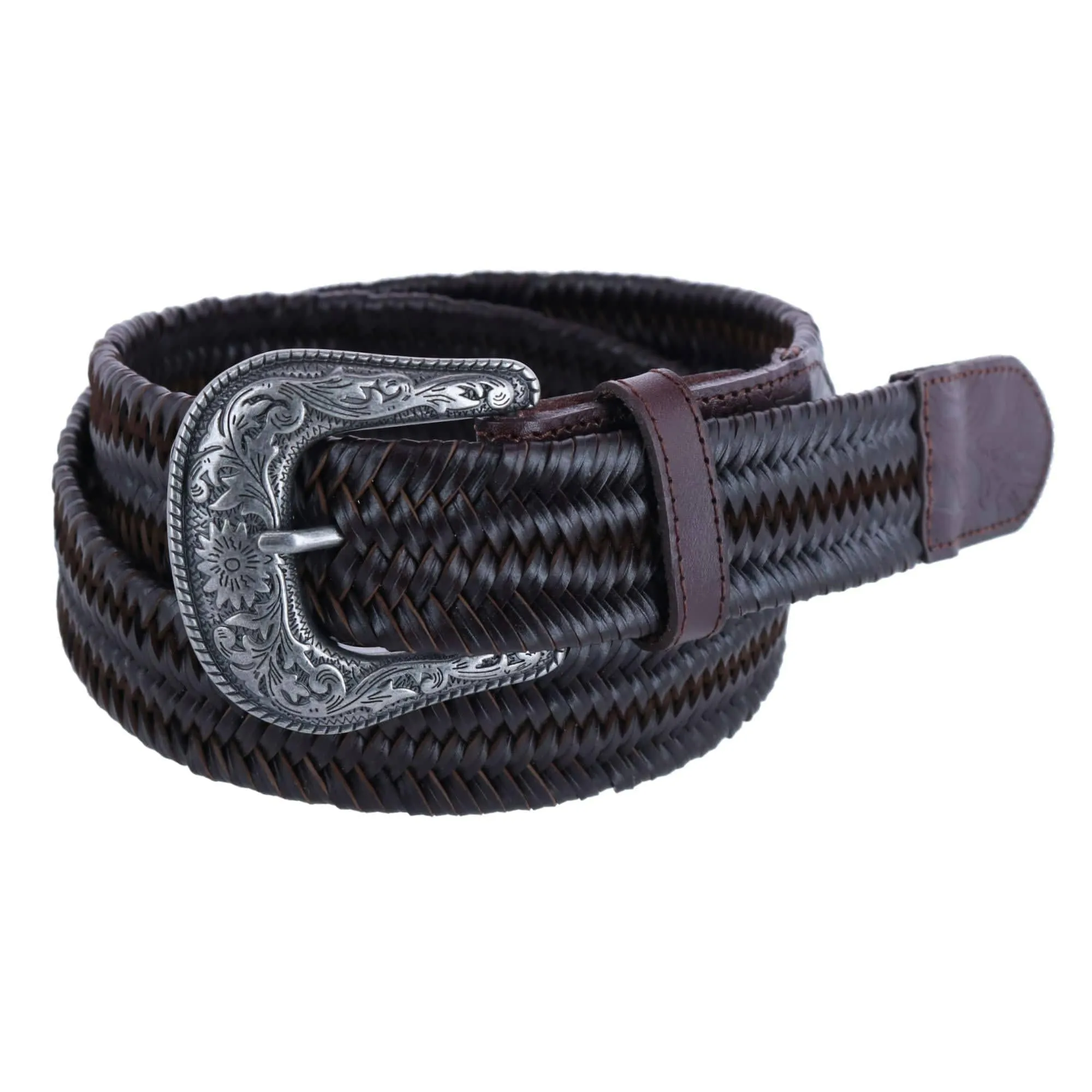 Wrangler Men's Stretch Braided Belt with Western Buckle sold by Belt Outlet