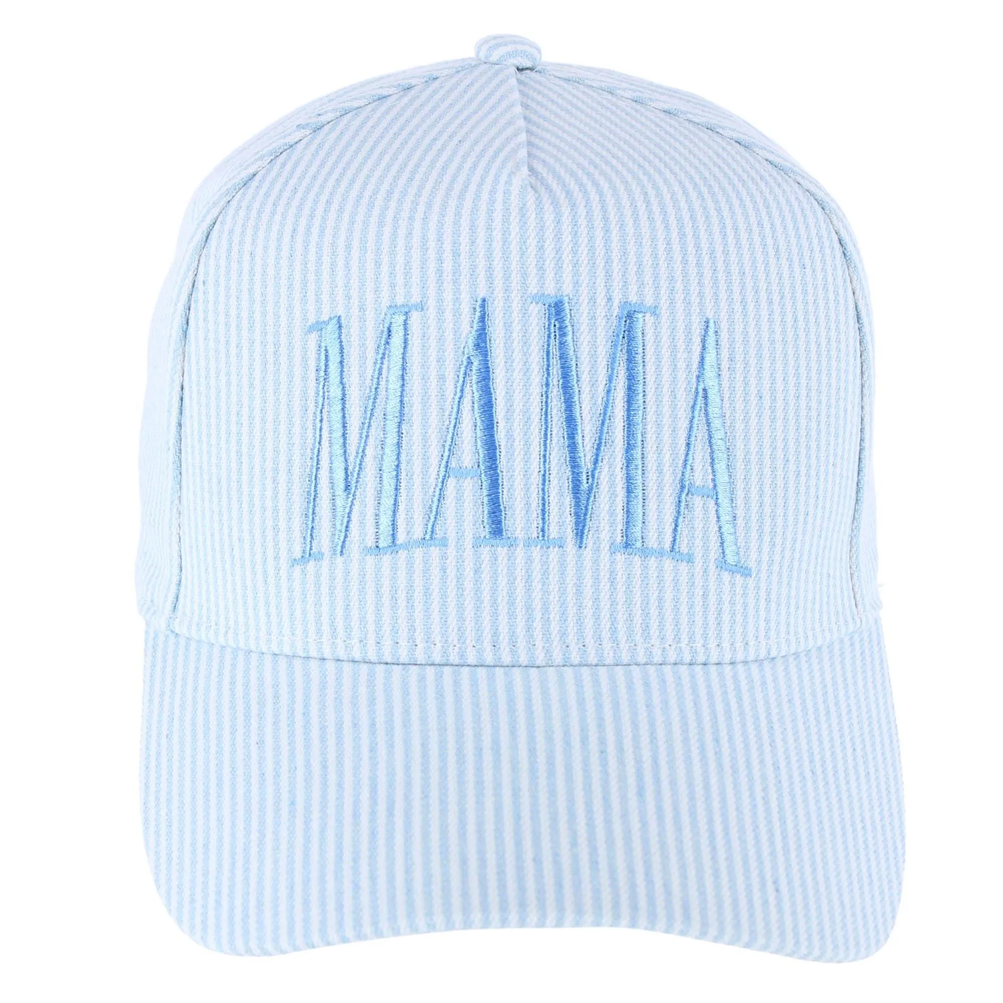CTM® Women's Mama Striped Baseball Cap sold by Belt Outlet product image thumbnail 4