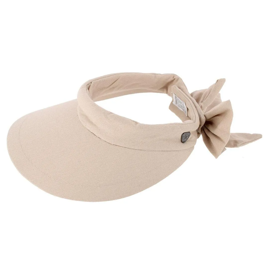 Epoch Hats Company Women's Cotton Sun Visor with Back Bow sold by Belt Outlet product image thumbnail 4