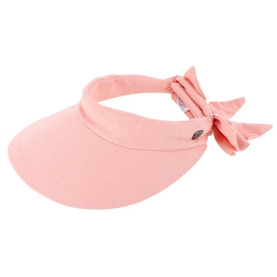 Epoch Hats Company Women's Cotton Sun Visor with Back Bow sold by Belt Outlet