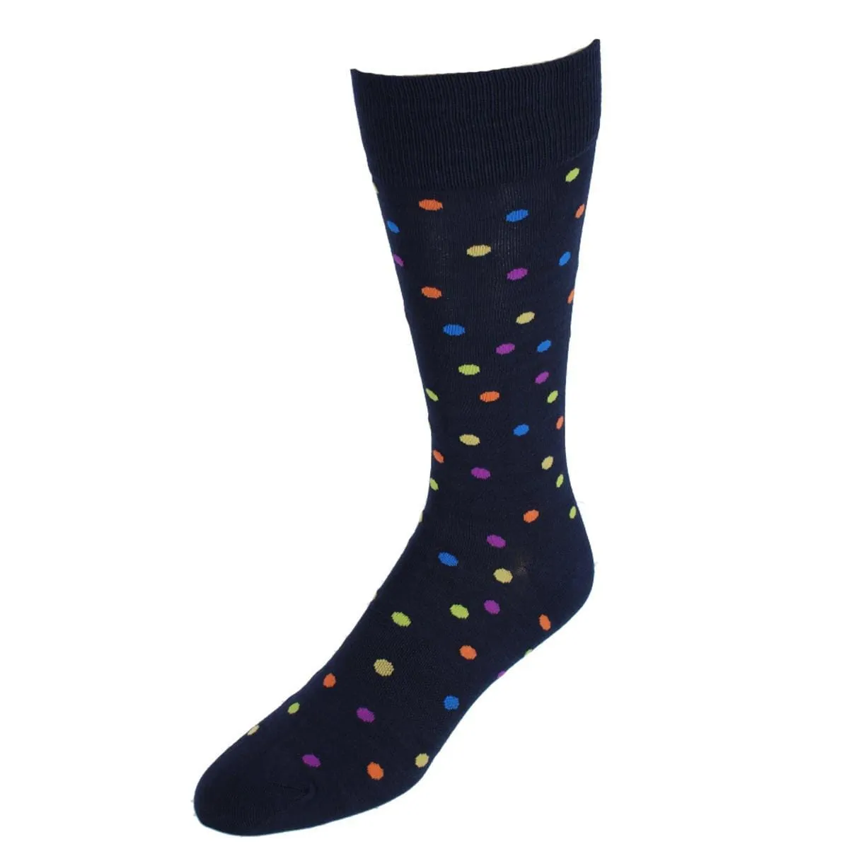 Dead Soxy Men's Multi-Colored Polka Dot Novelty Supreme Dress Socks (1 Pair) sold by Belt Outlet product image thumbnail 2